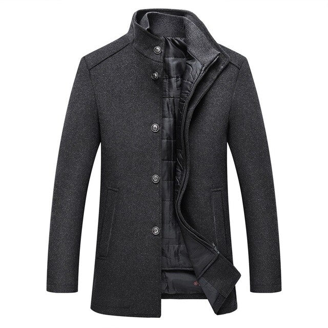 Hugo herenjas in donkergrijze tint met elegante afwerking