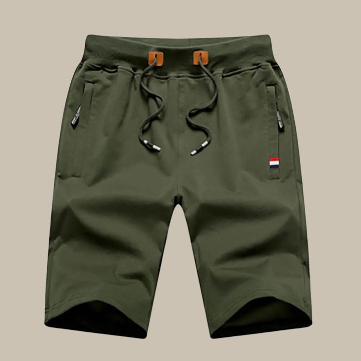 Legergroene Hugo sportieve herenshort met zakken
