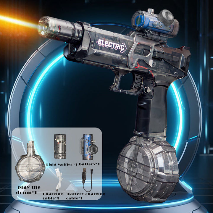 Modern design HydroStrike elektrisch waterpistool; robuust speelgoed voor intense outdoor watergevechten in de zomer.