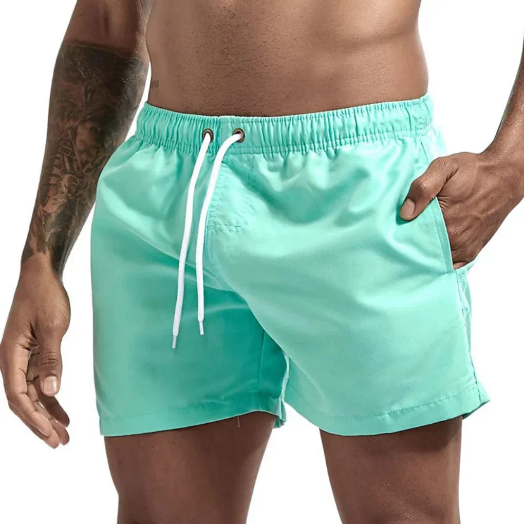 Stijlvolle zwemshort in levendige zomerkleur