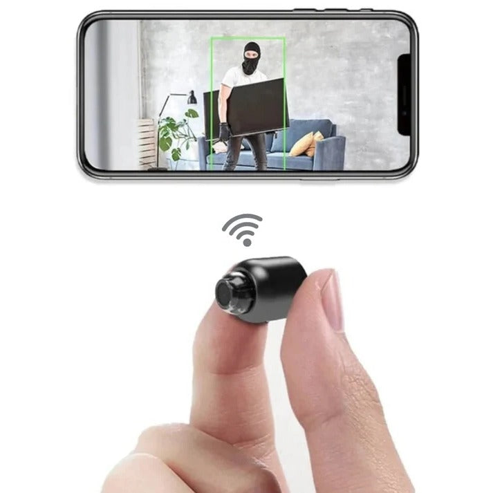 Draadloze HD WiFi beveiligingscamera met nachtzicht voor thuis, kinder- & huisdierbewaking.