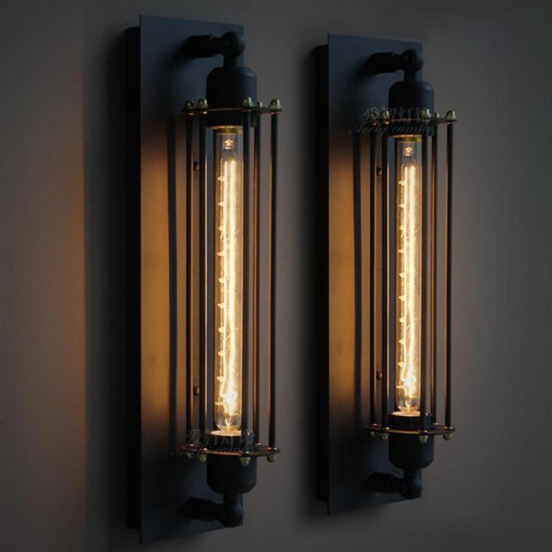 E27 fitting industriële wandlamp, modern retro design voor sfeervolle binnenverlichting.