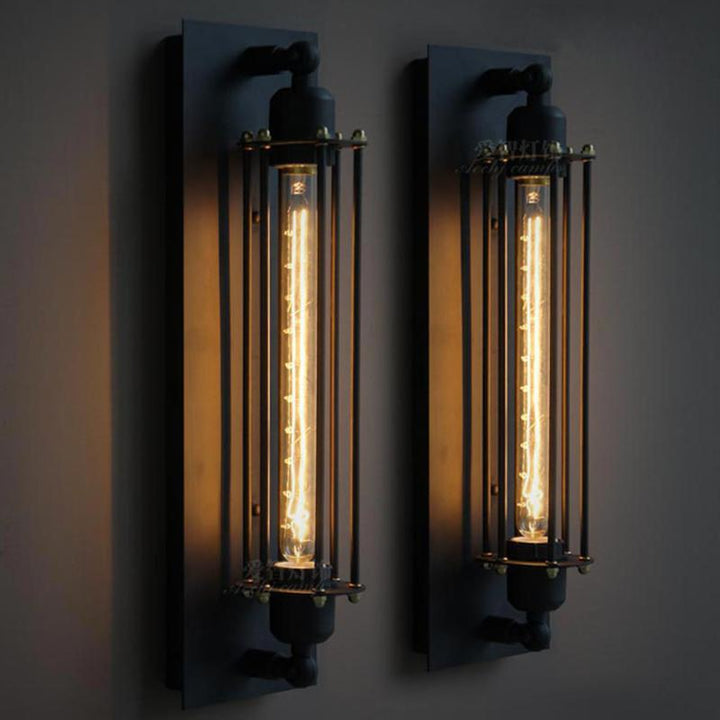 E27 fitting industriële wandlamp, modern retro design voor sfeervolle binnenverlichting.