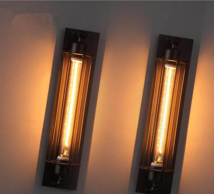 Industriële design wandlamp E27, retro look, sfeervolle binnenverlichting voor wonen.