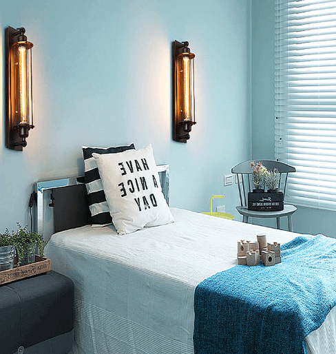 Industriële muurlamp E27 in retro stijl, ideaal als sfeerverlichting in elke kamer.