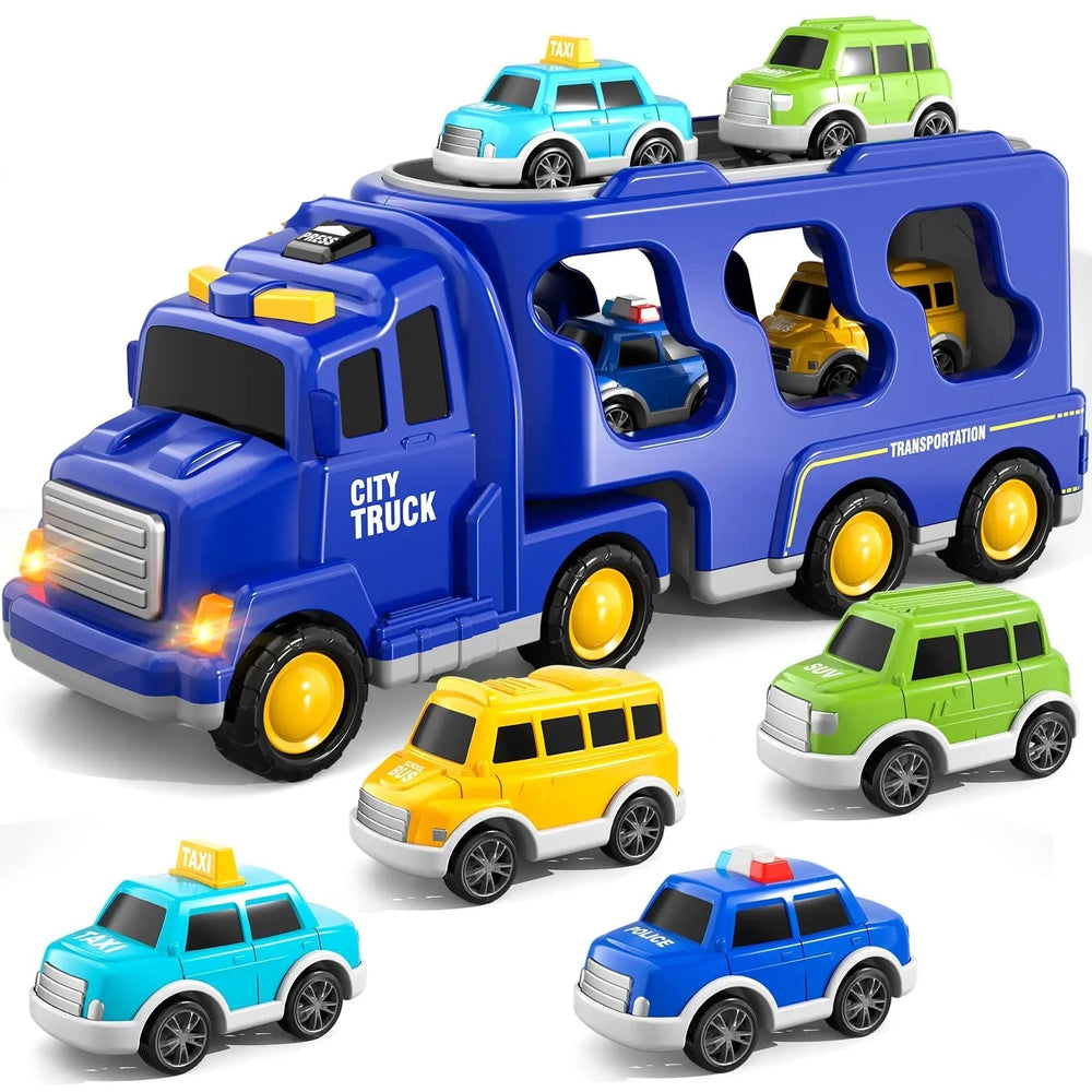 Educatieve interactieve vrachtwagen met licht & muziek stimuleert fantasie en speelplezier bij kinderen.