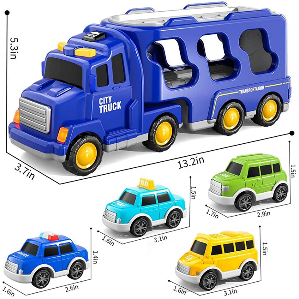 Duurzame GlowRider speelgoed vrachtwagen, interactief met licht en muziek, voor educatief fantasie spel.