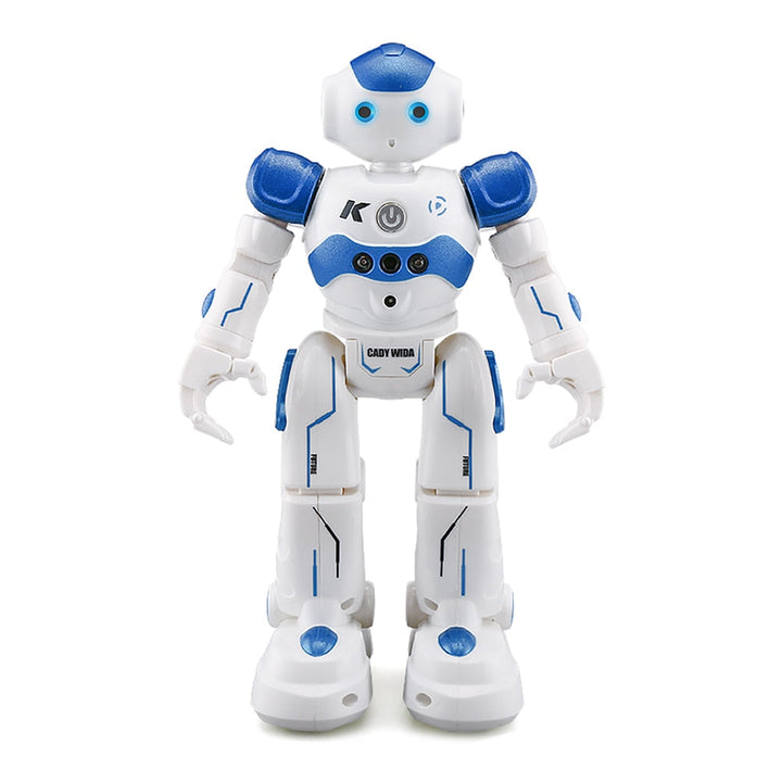 Slimme kindvriendelijke robot die kan zingen, dansen en reageren op gebaren en geluid.
