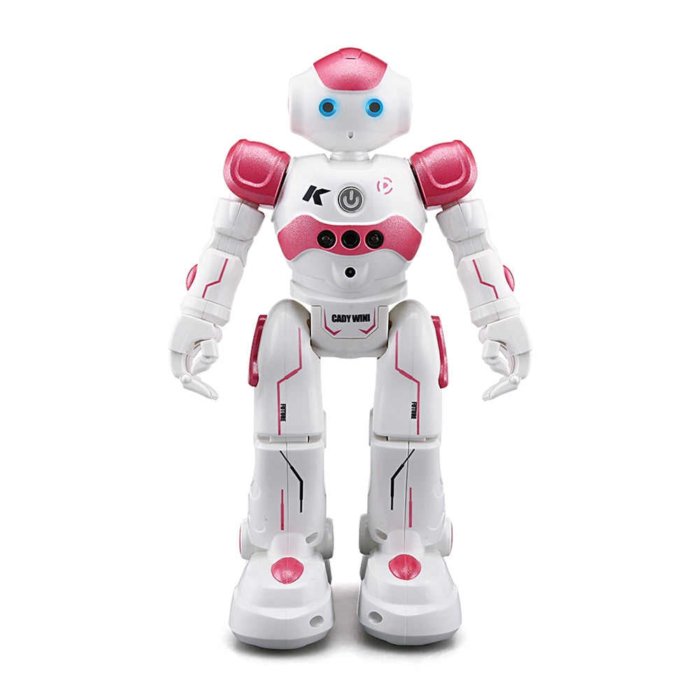 Verpakking van de interactieve slimme robot, klaar als educatief en spannend cadeau voor kinderen.