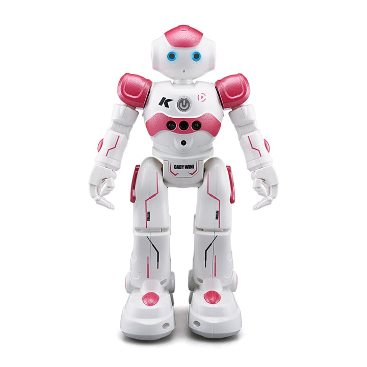 Verpakking van de interactieve slimme robot, klaar als educatief en spannend cadeau voor kinderen.