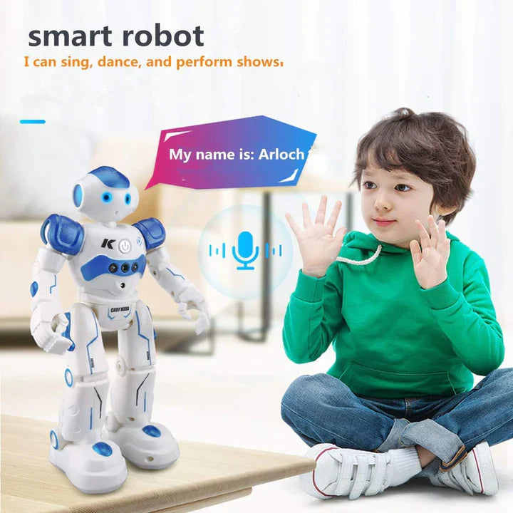 Leuke robot met afstandsbediening en gebarencontrole; ideaal, interactief kinderspeelgoed.