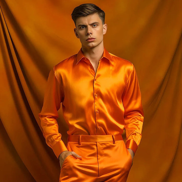 Achterkant van het getailleerde herenoverhemd James