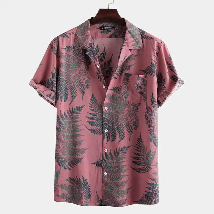 Stijlvol Jaxon herenshirt met korte mouwen, lichtgewicht en ademend, ideaal voor zomerse casual momenten.