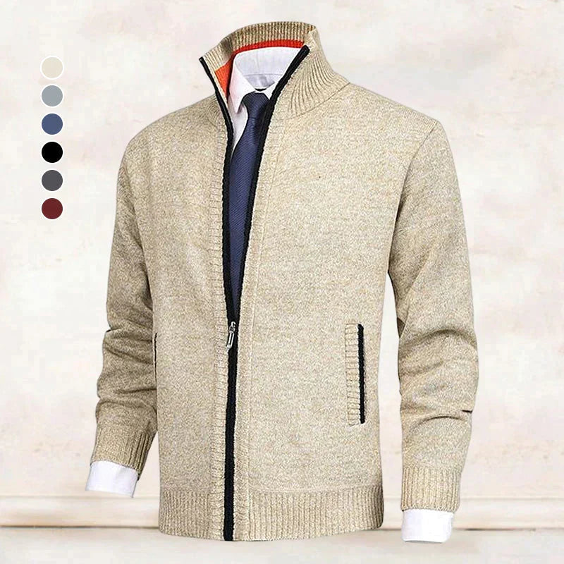 Comfortabel heren vest met rits, ideaal voor winterkleding en gelaagde outfits.