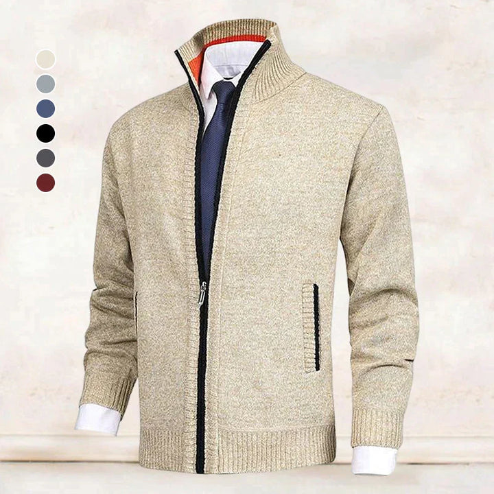 Comfortabel heren vest met rits, ideaal voor winterkleding en gelaagde outfits.