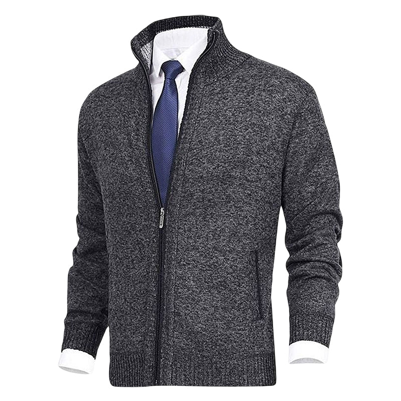 Modern heren ritsvest met twee zakken, ideaal voor een relaxte maar nette look.