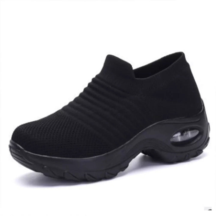 Ergonomische dames sneakers met luchtkussen zolen, perfect voor pijnvrij lopen en ultiem loopcomfort.
