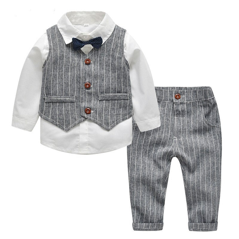 Elegante jongens combiset. Zachte en comfortabele peuter kleding voor speciale momenten.