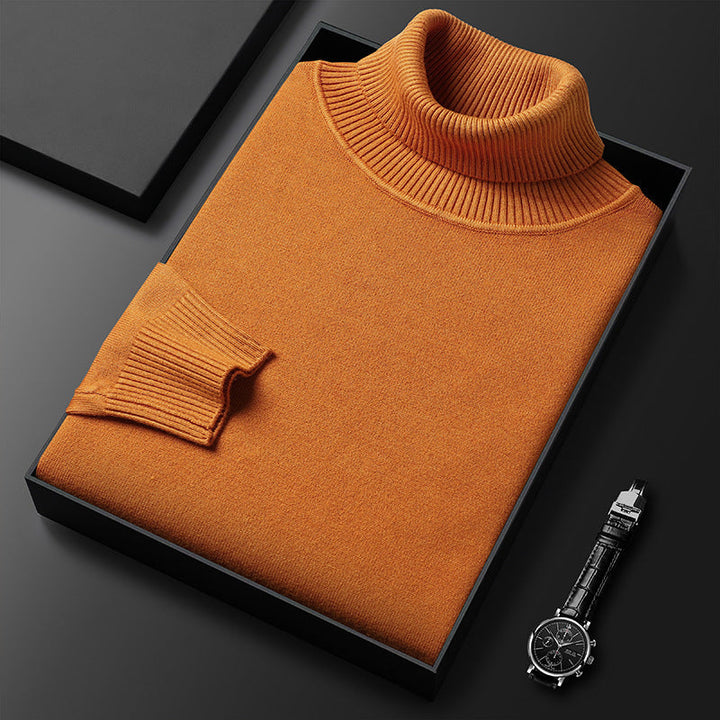 "Kasjmier coltrui heren, slank en stijlvol ontwerp met hoge col voor luxe winterlooks, in zachte beige tint."