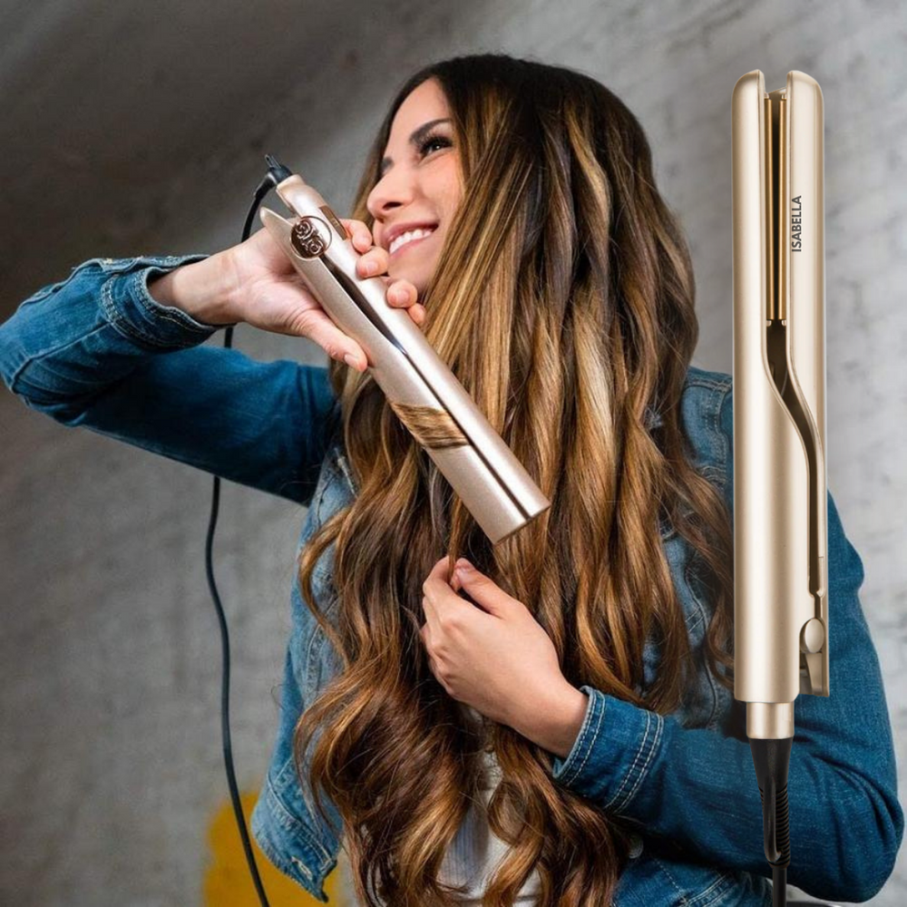 KaysHair I 2-in-1 haarstyler voor dames. Keramische stijltang & krultang voor elk kapsel.