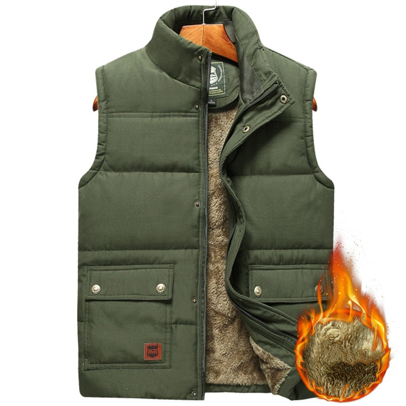 Detail van de warme en thermische KellysWarmer I bodywarmer voor heren, ideaal voor koude dagen.