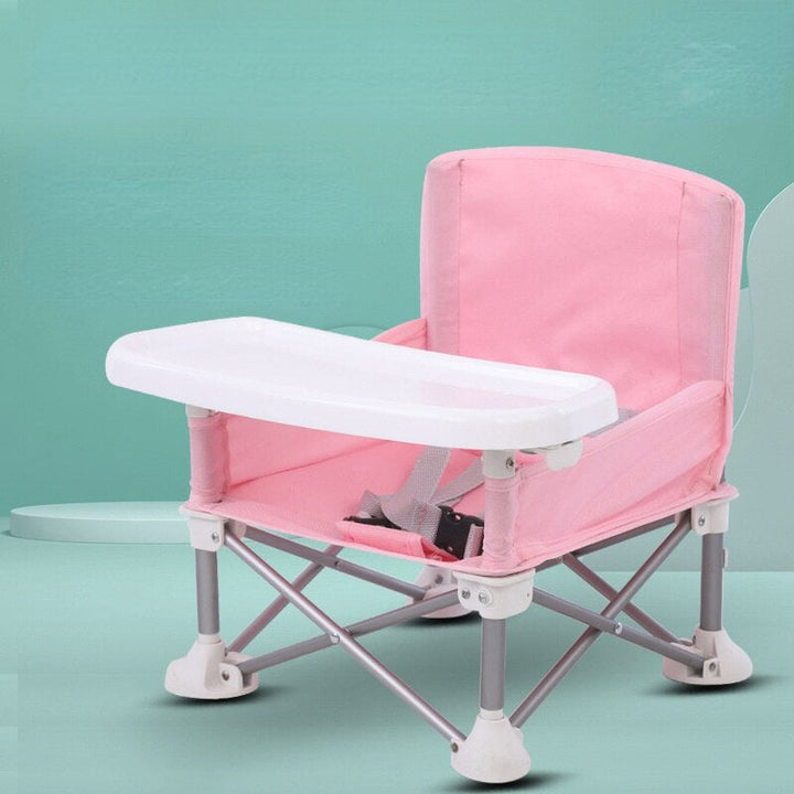 Veilige babystoel KiddieCamp met 5-puntsgordel. Ideaal als campingstoel of picknickstoel voor kleintjes.