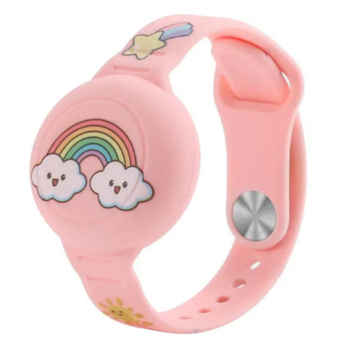 Siliconen kinder GPS-armband voor veiligheid en tracking van kids; ideaal voor actieve buitenspelen.
