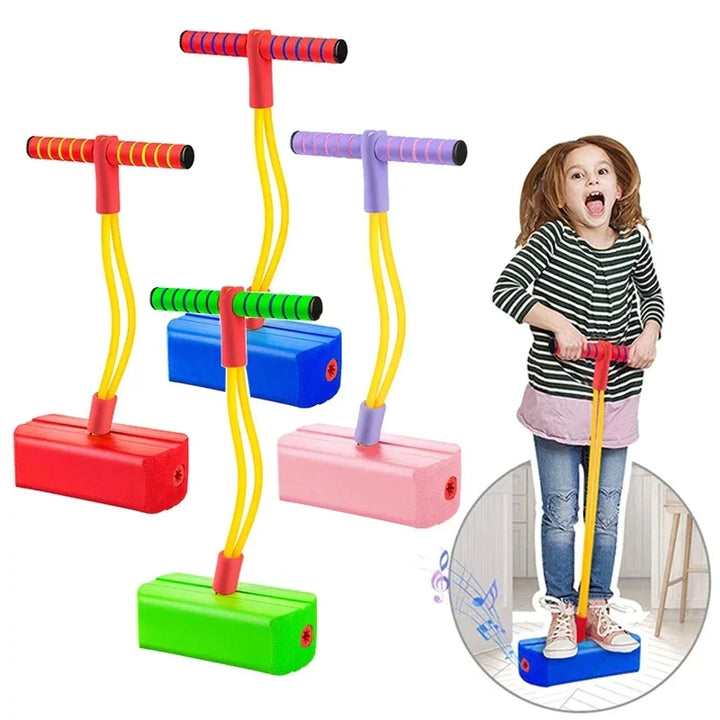 Veilig binnenspeelgoed: Kinder Pogo Springkussen voor urenlang springplezier, beschermt de vloer.