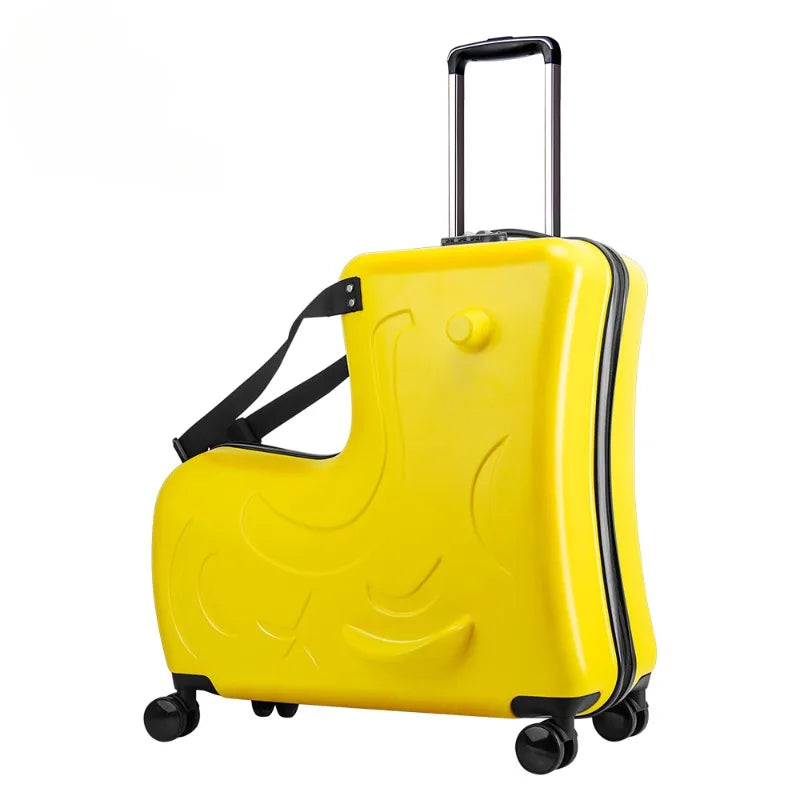 Kinderbagage met pony: een veelzijdige rijdkoffer. Perfect voor vakantie, fun en als compacte handbagage voor jongens en meisjes.