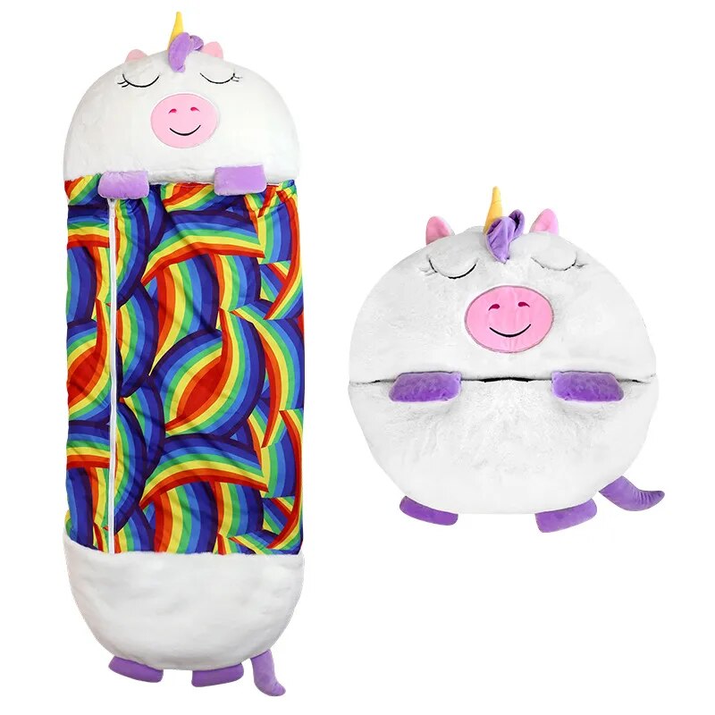 Kind geniet van optimaal slaapcomfort in de zachte kinderslaapzak knuffel. Rustige nachten gegarandeerd.
