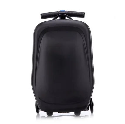 Kindvriendelijke Oslo stepkoffer: compacte handbagage reiskoffer met scooterfunctie voor actieve vakantiegangers.