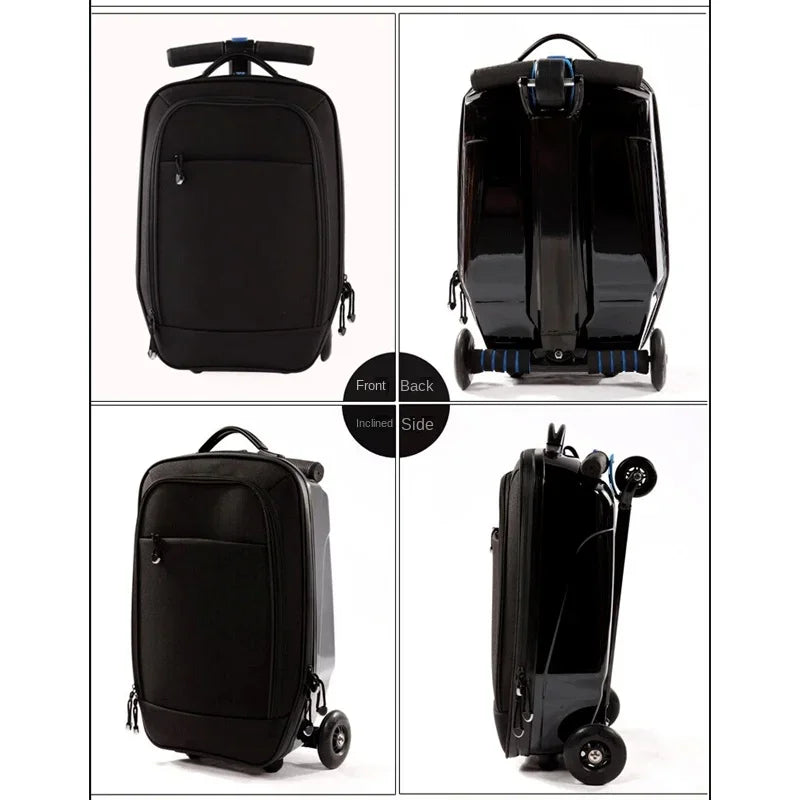 Compacte Oslo kinder stepkoffer, perfecte reiskoffer en reisaccessoire. Handbagage met stepfunctie voor actieve jeugd.