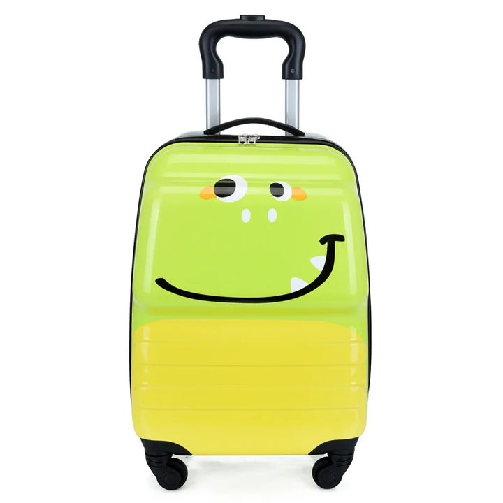 Stevige ABS+PC kinderkoffer met schattige dieren, robuuste handbagage voor elk avontuur.