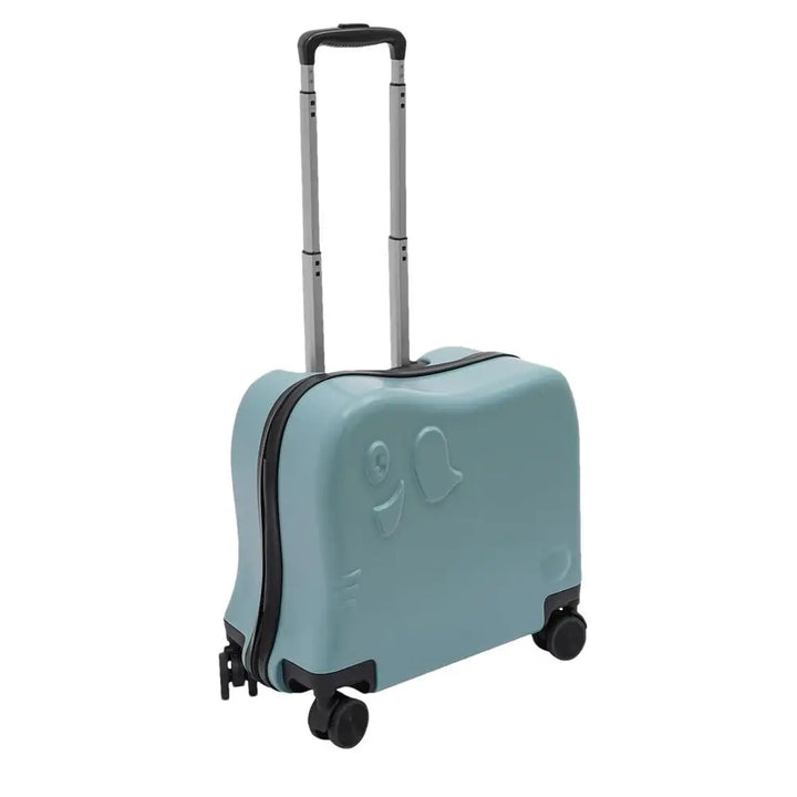 Vrolijke kindertrolley met olifant design, klaar voor alle kinderavonturen en reizen.