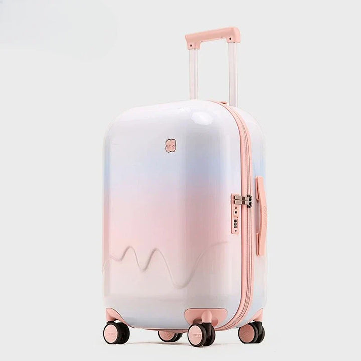 Praktische kinderkoffer met veiligheidsslot, duurzaam design en stille wielen; onmisbare reisaccessoire.