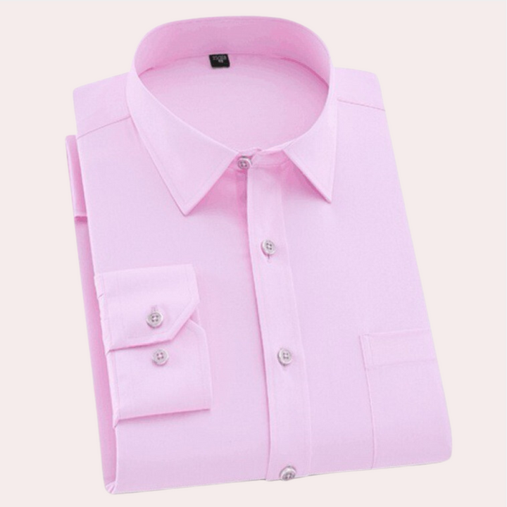 Klassiek Felix herenoverhemd, kreukvrij & strijkvrij. Slim fit design voor een zakelijke of casual look. Comfortabele stretch.