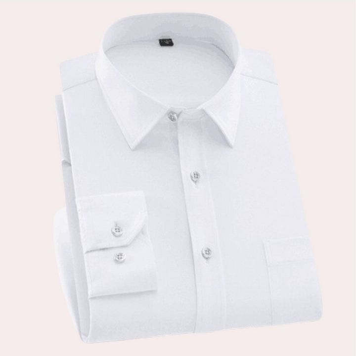 Elegant slim fit herenoverhemd Felix. Stijlvol en strijkvrij, ideaal voor zowel zakelijke als casual gelegenheden. Comfortabel.