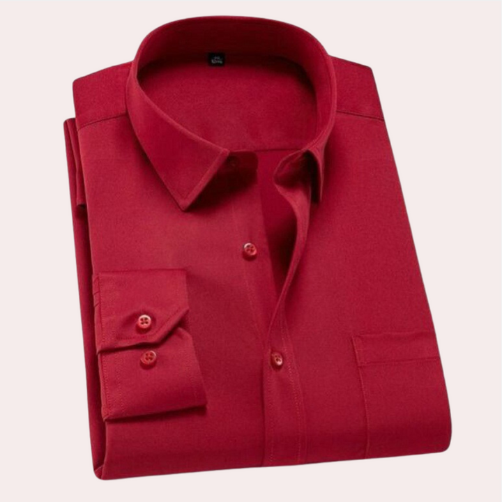 Felix kreukvrij stretch herenoverhemd, slim fit. Hoog comfort, strijkvrij en ademend. Perfect voor elke gelegenheid.