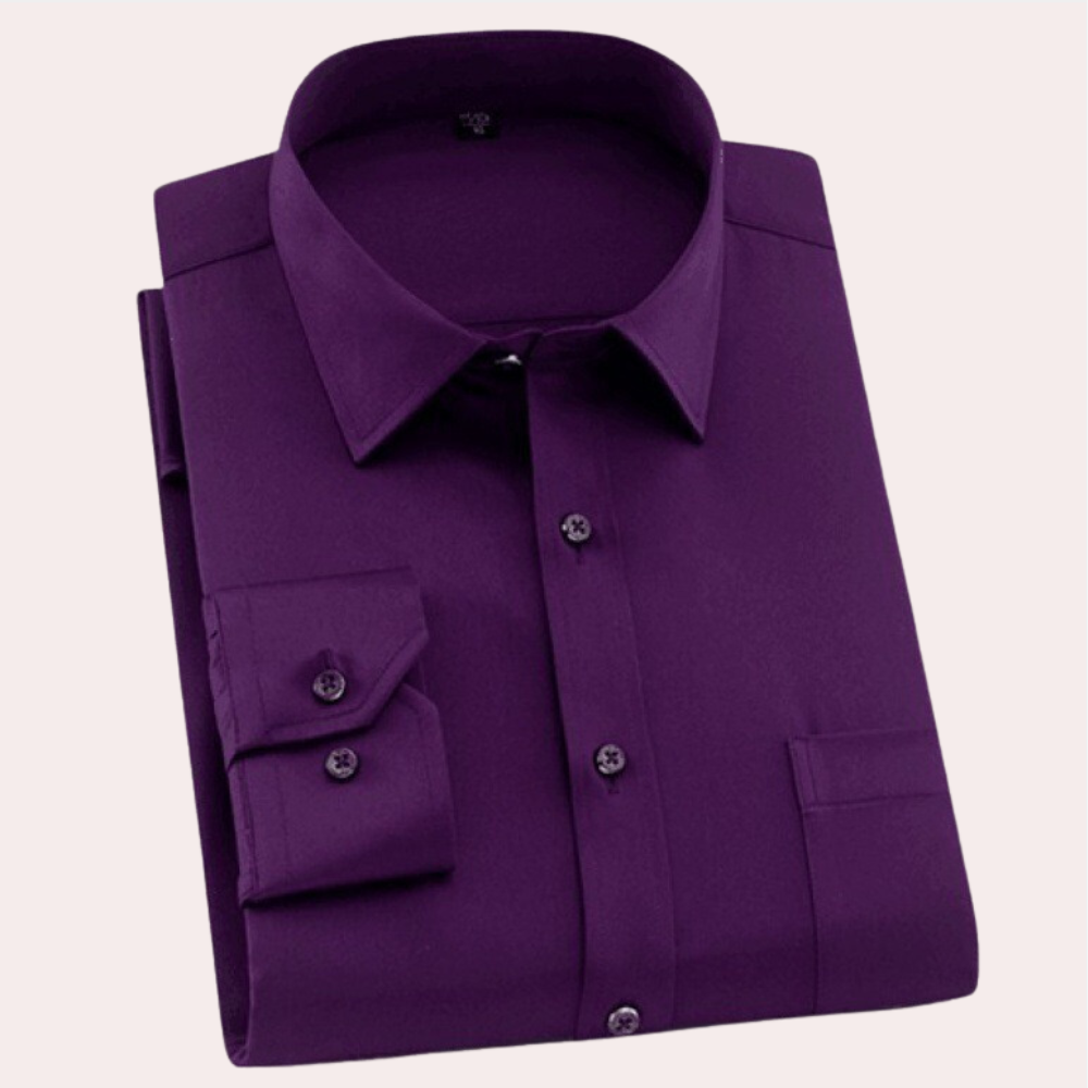 Veelzijdig Felix herenoverhemd: kreukvrij, strijkvrij, slim fit. Geschikt voor zakelijke afspraken en casual dagen. Comfortabel.