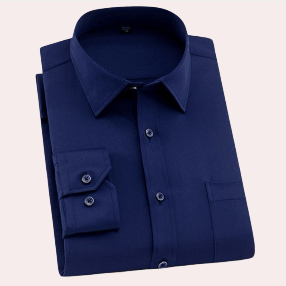 Strijkvrij herenoverhemd Felix, altijd een kreukvrije look. Slim fit klassiek overhemd, comfortabel en tijdbesparend.