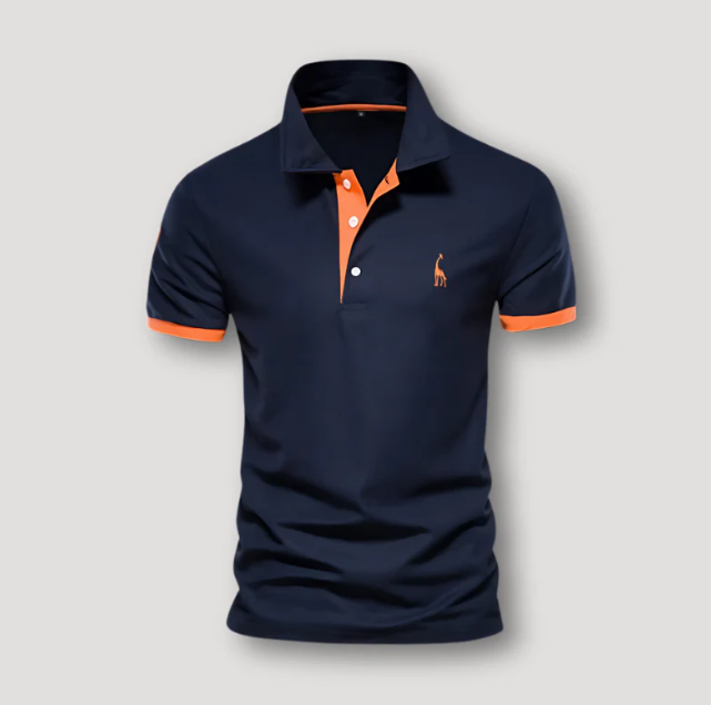 Klassiek heren polo shirt met korte mouwen, stijlvol en comfortabel voor een moderne casual look.