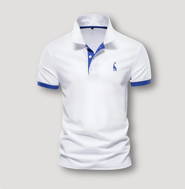 Tijdloos heren polo shirt met korte mouwen, een klassieke keuze die comfort en stijl moeiteloos combineert.