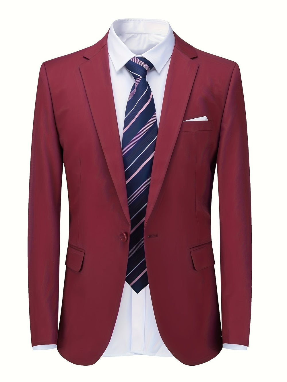 Elegante effen herenblazer, perfect voor kantoor. Stijlvol Floris colbert voor een professionele look.