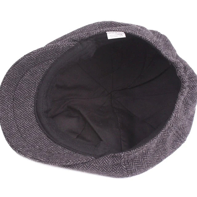 Heren hoofddeksel: klassieke flatcap Arthur in vintage stijl. Tijdloze heren pet, ideaal voor een elegante uitstraling.