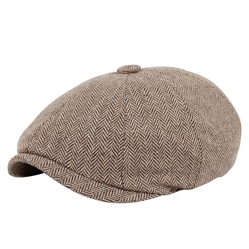 Heren flatcap Arthur, klassieke newsboy pet in vintage stijl. Stijlvol hoofddeksel met tijdloze elegantie voor heren.