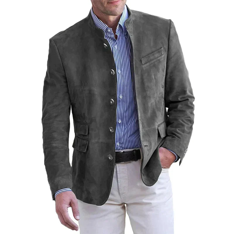 Stijlvolle klassieke herenjas Maxim. Tijdloze bovenkleding met comfortabele pasvorm, duurzaam ontwerp.