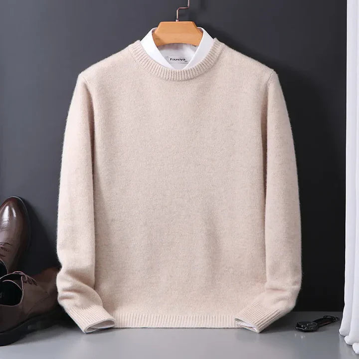 Premium kasjmier herentrui voor ultiem comfort en een klassieke, warme look. Perfect voor herfstmode.