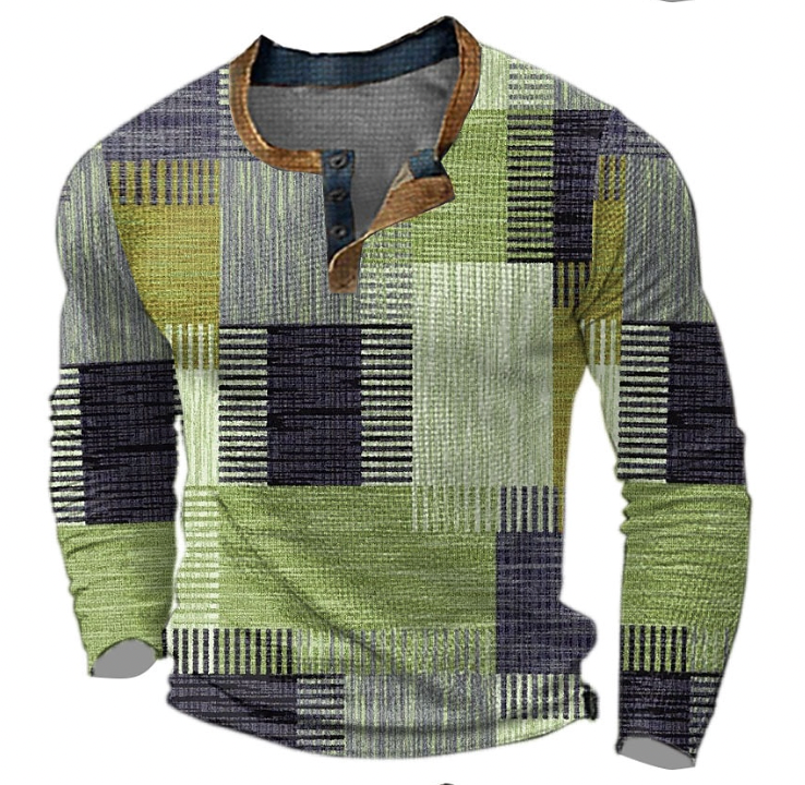 Comfortabele oranje Milo heren trui, perfect voor casual winterdagen.