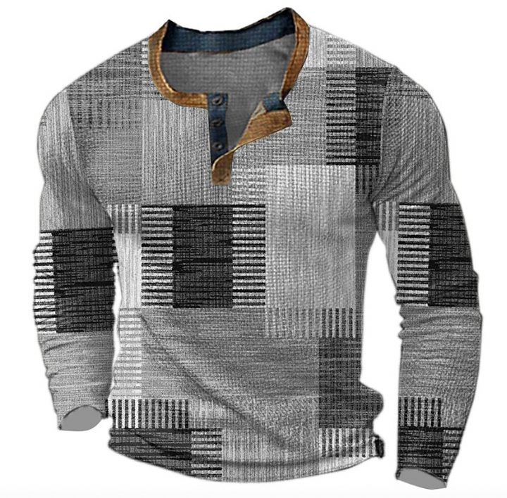 Blauwe klassieke warme Milo heren trui, een must-have voor herenmode.