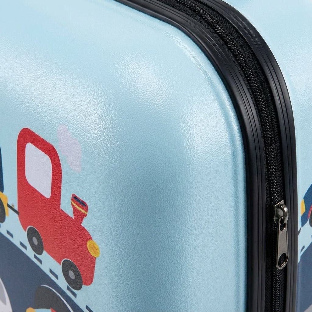 Schattige Traveltot kinder reisset (uil design) met handige rugzak, lunchtas & nekkussen voor comfortabele reizen.